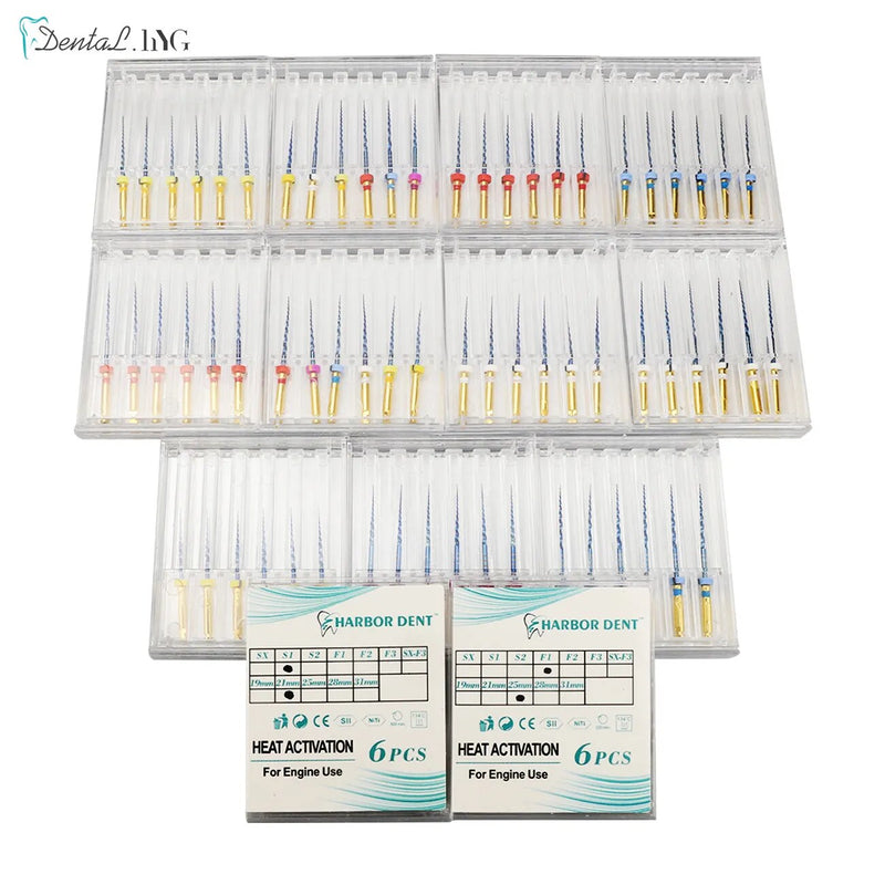 Dental SX-F3 Blue Files Nitinol Rotary Universal Engine Endodontic Anti-Fatigue Constant Needle Dentistry Root Canal Material