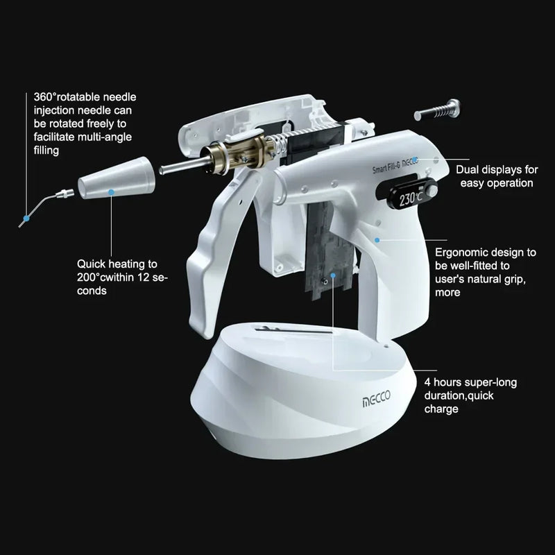 Dental Smart FilI-G Endo Obturation System 360°rotatable Needle Gutta Percha Fill Gun Root Canals Precisely Dentistry Equipment