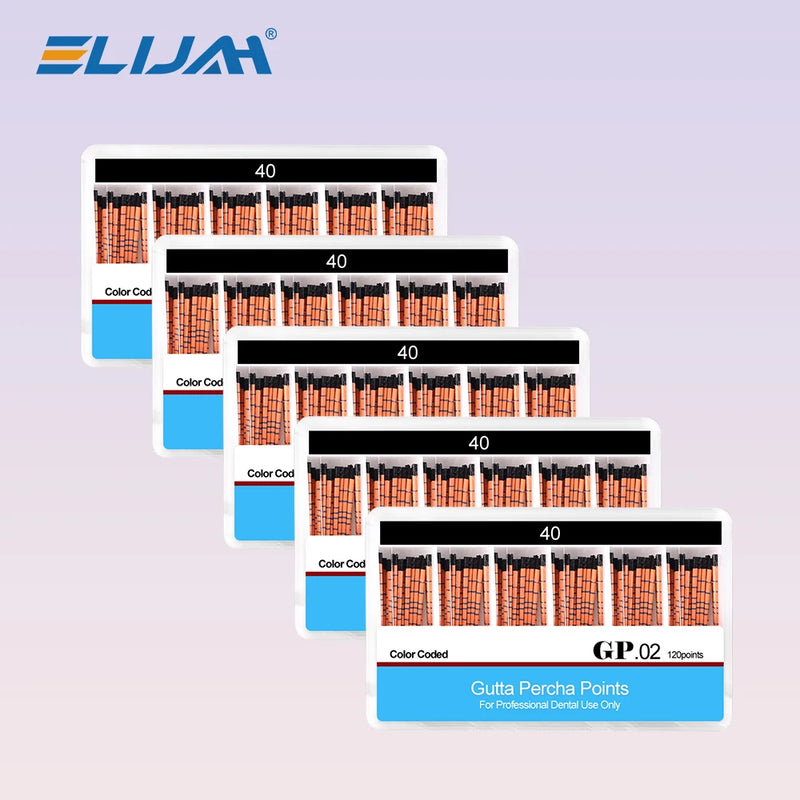 5Boxes Dental Gutta Percha Points with Scale Taper 02/04/06Taper Endo Root Canal Obturating Tips  Depth Mm Marked Bars Materials