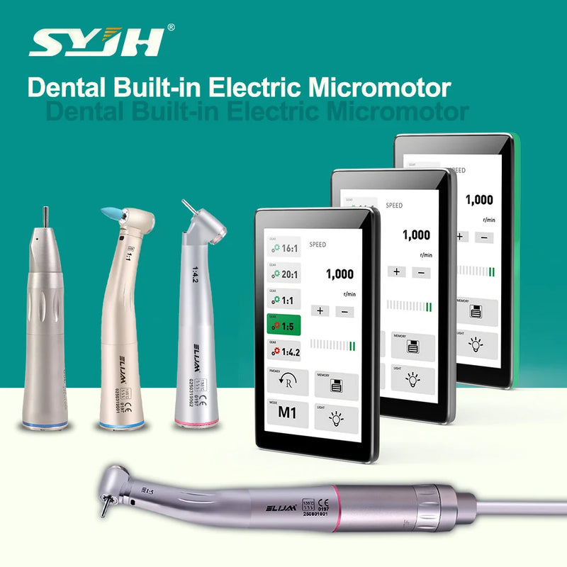 SYJH-micromotor Dental LED eléctrico sin escobillas, pulverizador de agua interno, pantalla táctil integrada, Micro Motor, herramienta de equipo de odontología