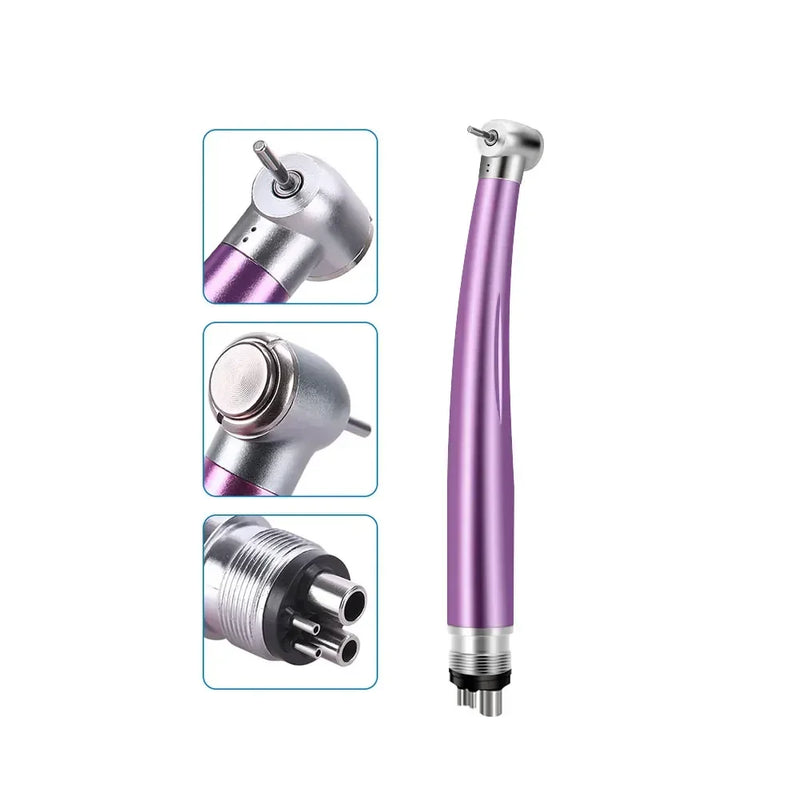 2/4 Holes Colorful Dental High Speed Handpiece Standard Head Single Water Spray Air Turbine Autoclavable Dentistry Instruments