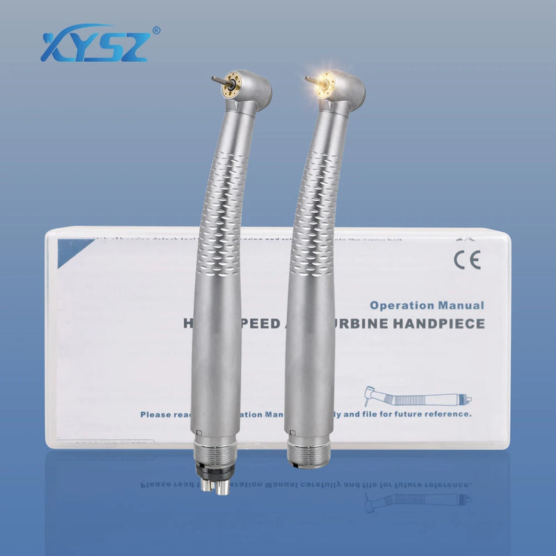2/4 Holes Dental LED High Speed Handpiece Shadowless 5 LED E-generator Air Turbine Handpiece 5 Water Spray Dentistry Tools