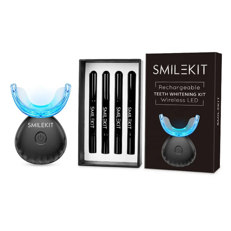 Wireless LED Dental Teeth Whitening Kits Portable Home Use Tooth Bleaching Gel Kits Remove Dental Stains Tools Oral Care