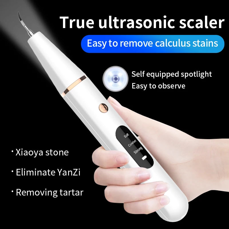 Ultrasonic Dental Scaler Dental High Frequency Vibration Sonic Teeth Whitening Plaque Remover Tartar Scraper Oral Irrigator