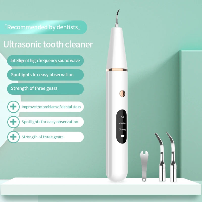 Ultrasonic Dental Scaler Dental High Frequency Vibration Sonic Teeth Whitening Plaque Remover Tartar Scraper Oral Irrigator