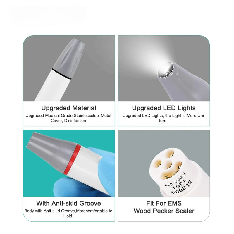 Dental Ultrasonic Scaler Handpiece Dental LED Piezo Handle HW-5L Fit EMS WOODPECKER UDS SATELEC DTE Without Cable Dentist Tools
