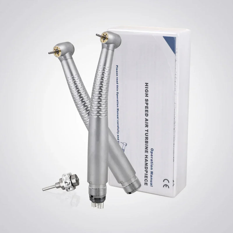 2/4 Holes Dental LED High Speed Handpiece Shadowless 5 LED E-generator Air Turbine Handpiece 5 Water Spray Dentistry Tools