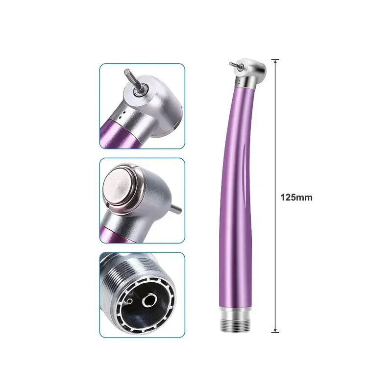 2/4 Holes Colorful Dental High Speed Handpiece Standard Head Single Water Spray Air Turbine Autoclavable Dentistry Instruments