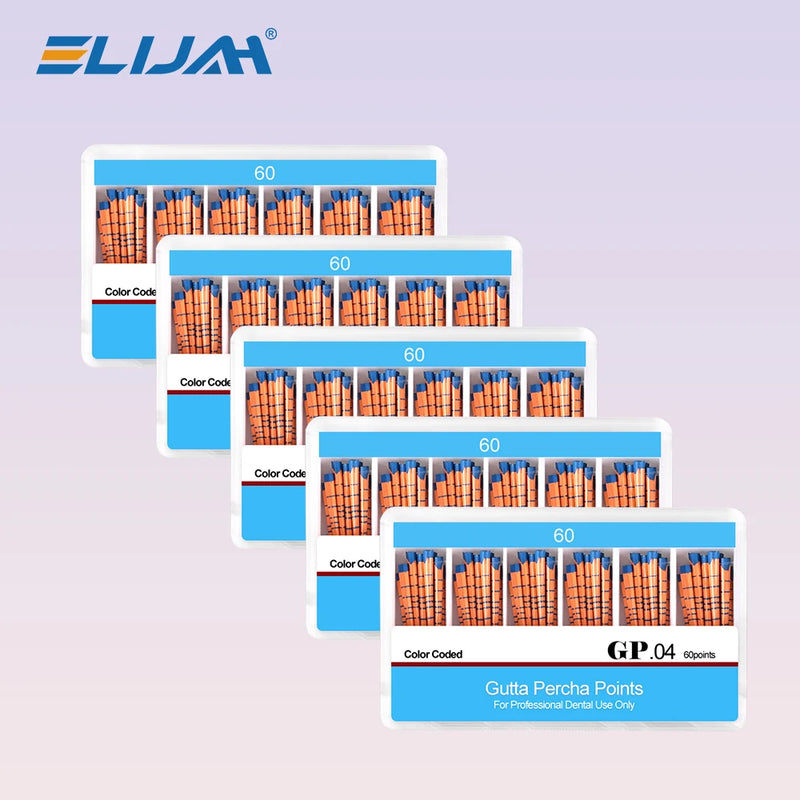 5Boxes Dental Gutta Percha Points with Scale Taper 02/04/06Taper Endo Root Canal Obturating Tips  Depth Mm Marked Bars Materials