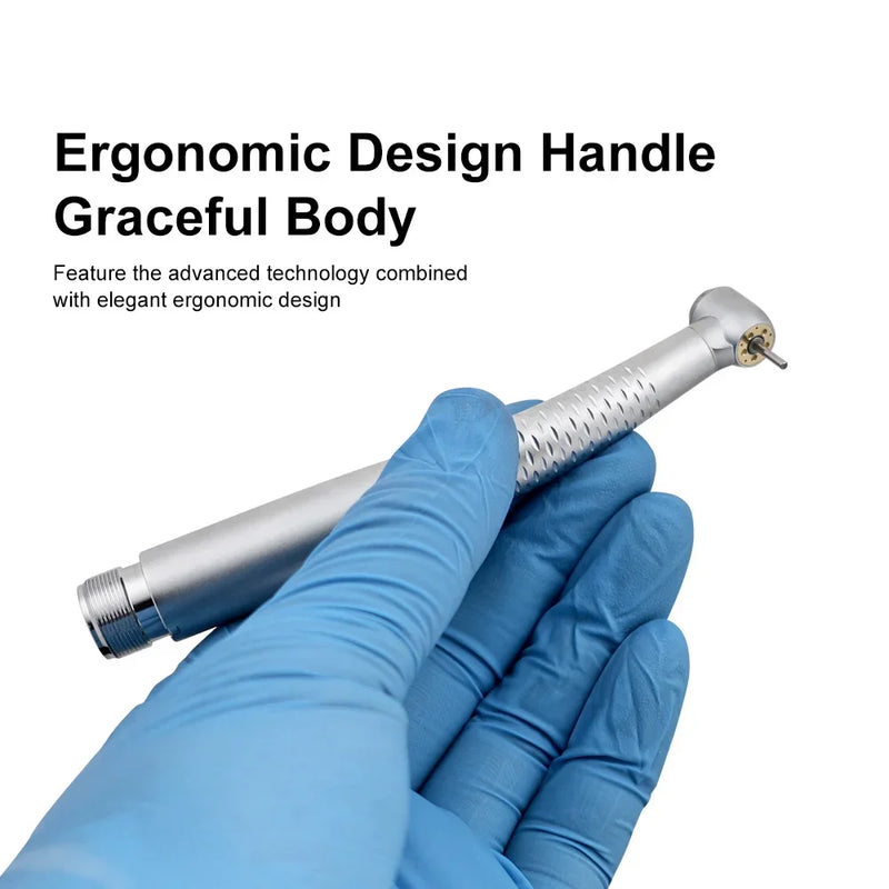 2/4 Holes Dental LED High Speed Handpiece Shadowless 5 LED E-generator Air Turbine Handpiece 5 Water Spray Dentistry Tools