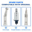 XND Dental Handpiece Set 2PCS Dental High Speed & Low Speed Handpiece Kit 2/4 Hole Push Button Handpiece Teeth Cutting Polishing