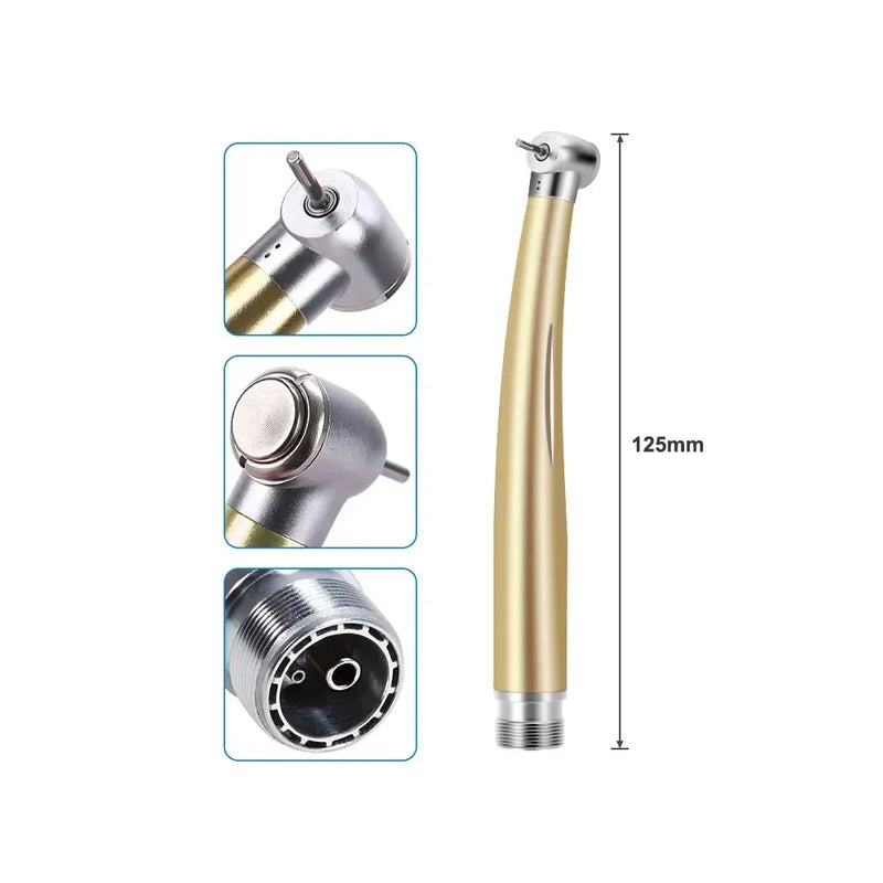 2/4 Holes Colorful Dental High Speed Handpiece Standard Head Single Water Spray Air Turbine Autoclavable Dentistry Instruments