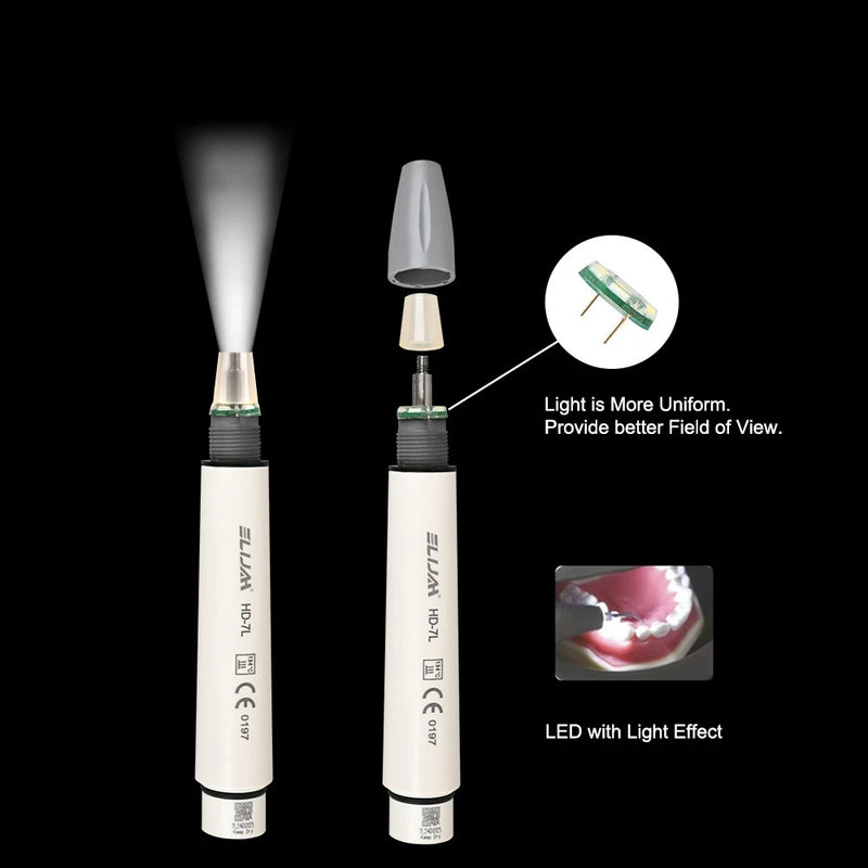 Dental Ultrasonic Scaler Handpiece Dental LED Piezo Handle HW-5L Fit EMS WOODPECKER UDS SATELEC DTE Without Cable Dentist Tools