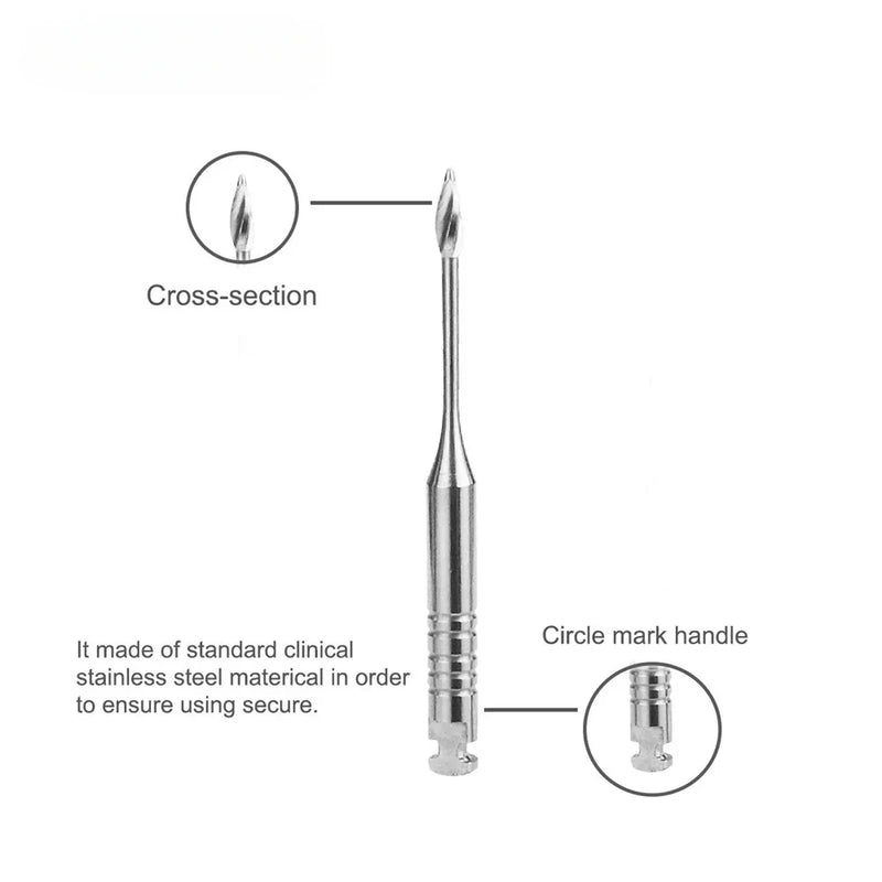 6Pcs/Pack Dental Endodontic Gates Drill Glidden Rotary 28mm/32mm Engine Use Stainless Steel Endo Files