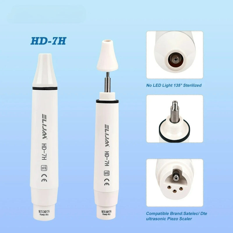 Dental Ultrasonic Scaler Handpiece Dental LED Piezo Handle HW-5L Fit EMS WOODPECKER UDS SATELEC DTE Without Cable Dentist Tools