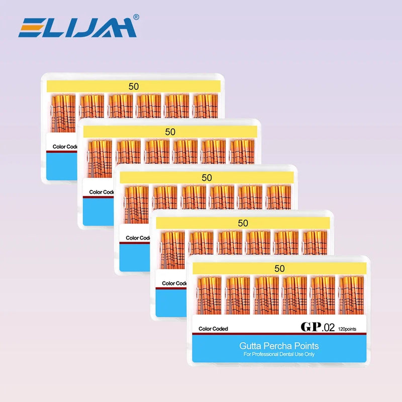5Boxes Dental Gutta Percha Points with Scale Taper 02/04/06Taper Endo Root Canal Obturating Tips  Depth Mm Marked Bars Materials