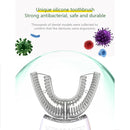 U-Type Cold Blue Light Teeth Whitening Brush 360 Degree Intelligent Silicon Head Sonic Electric Toothbrush Automatic Toothbrush