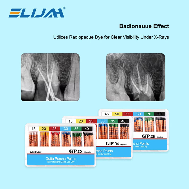 5Boxes Dental Gutta Percha Points with Scale Taper 02/04/06Taper Endo Root Canal Obturating Tips  Depth Mm Marked Bars Materials