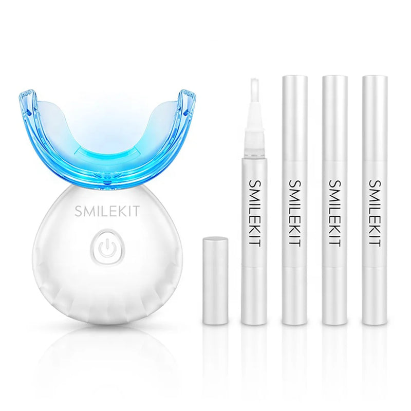 Wireless LED Dental Teeth Whitening Kits Portable Home Use Tooth Bleaching Gel Kits Remove Dental Stains Tools Oral Care