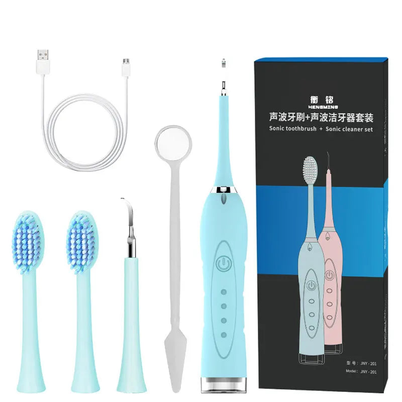 Household Electric Toothbrush Sonic Dental Scaler Ultrasonic Whitening Teeth Brush Dental Calculus Remover IPX7 Teeth Cleaner